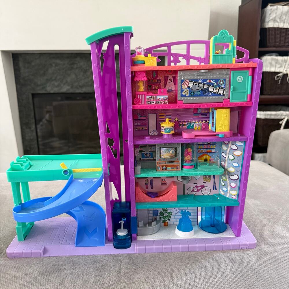 Polly Pocket Pollyville Mega Mall 6 Level Shopping Mall Playset Mattel